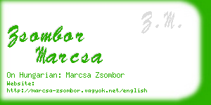 zsombor marcsa business card